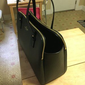 Black Kate Spade Grand Street Lydia Handbag